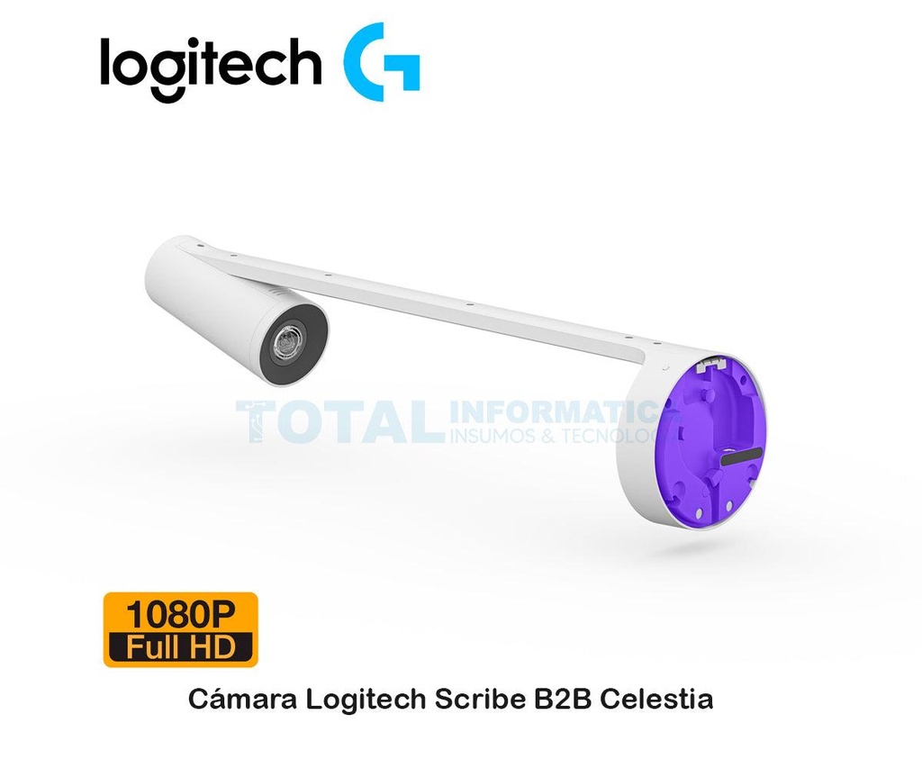 Logitech 1080P scribe conferencing camera for video conferencing rooms, dongle traceiver,100-240v power supply with international adapter set-  960-001332"