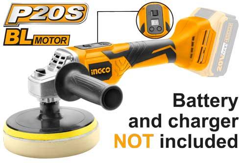 Ingco APLI2001 Lithium-Ion Angle Polisher 20V