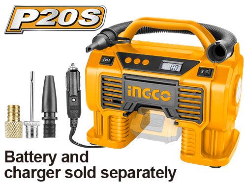 Ingco CACLI2002 LI-Ion Air Compressor 20V