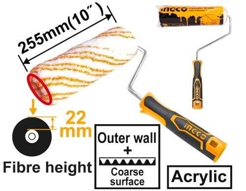Ingco HRHT092551 Cylinder Brush Outer Wall 10 inch