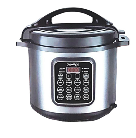 Signature (SG-60-100-H22) 6Ltr Electric Pressure Cooker with 1000W- Makes cooking faster and more convenient for everyday home meals