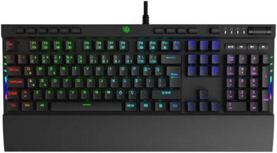 [K3-ES-TM] Monster Pusat K3 Pro Mechanical Gaming Keyboard - Enhances gaming performance with responsive keys and durable build for smooth, competitive gameplay