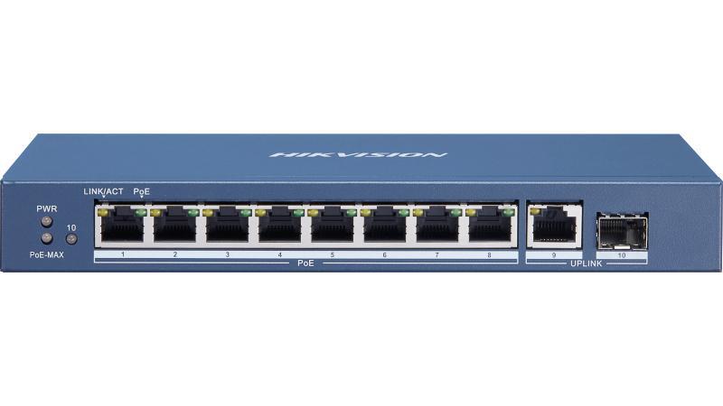 [DS-3E0510P-E/M-ES-HTL] Hikvision DS-3E0510P-E/M 8 Port Gigabit Unmanaged PoE Switch – Reliable network switch for high-speed connectivity and efficient power delivery to compatible devices