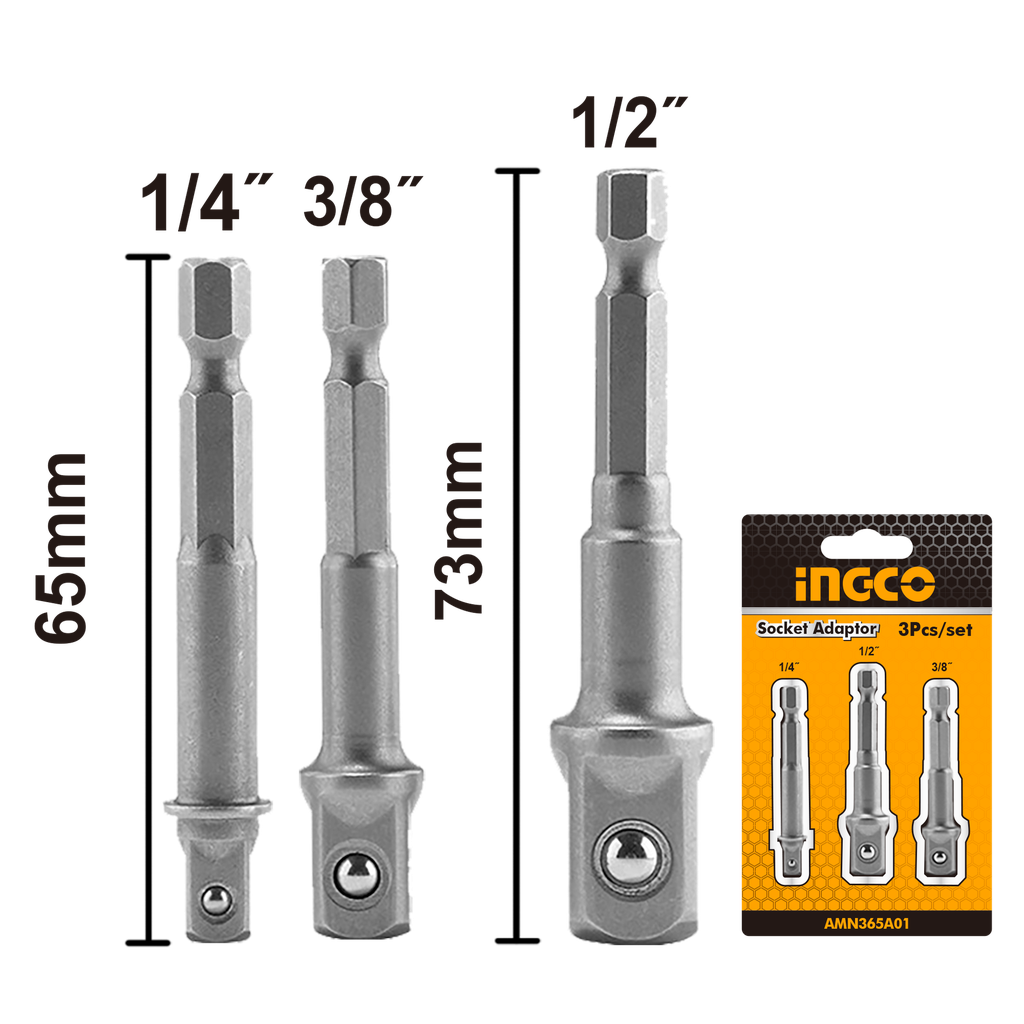 Ingco AMN365A01 Socket Adaptor Set