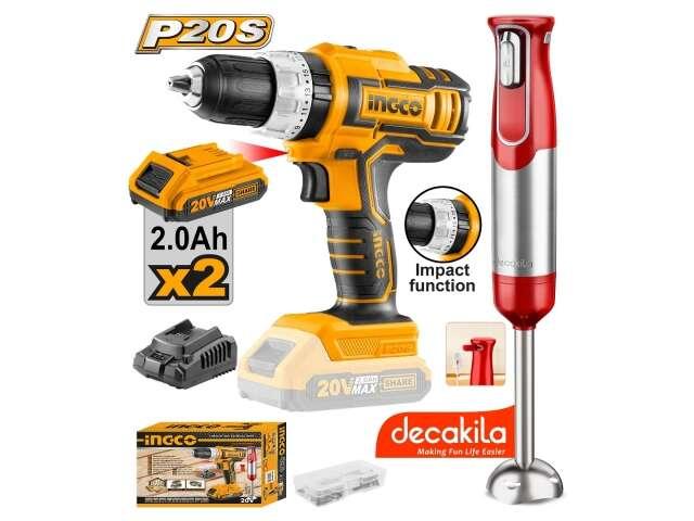 Ingco COSLI22112 Lithium-Ion Cordless 2Pcs Combo Kit