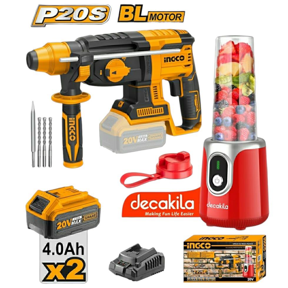 Ingco COSLI23014 Lithium-ion cordless 2pcs combo kit 20V