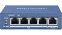 Hikvision DS-3E0505P-E/M 4-Port Gigabit PoE Unmanaged Switch – Delivers reliable high-speed networking and PoE power for IP cameras and other compatible devices