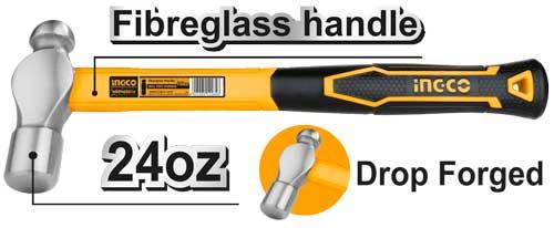 Ingco  HBPH88024 Ball Pein Hammer