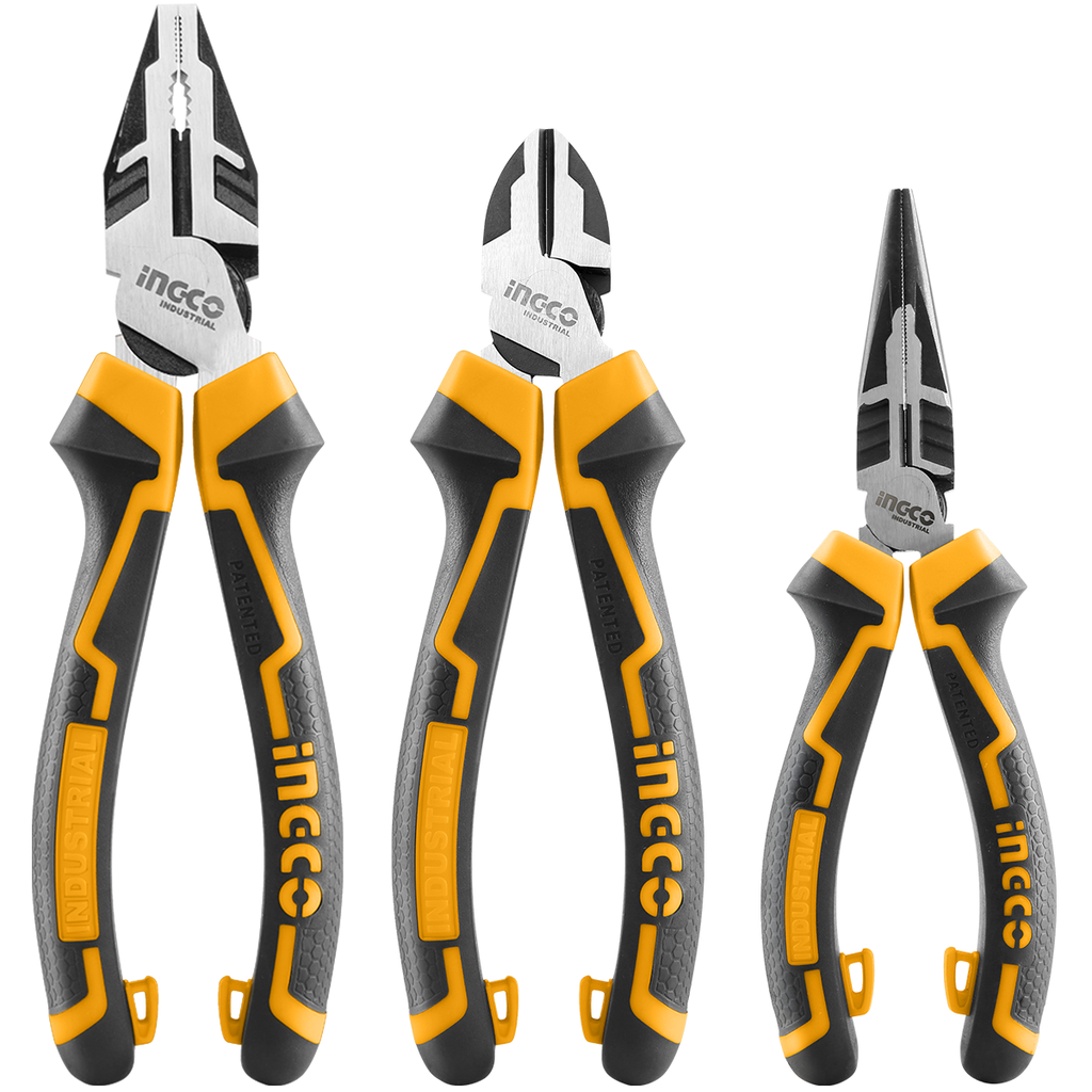 Ingco  HKHLPS2831 3 Pcs high leverage pliers set