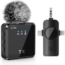 F11-2 Wireless Microphone 3 in 1 For iPhone ,Type C And Camera