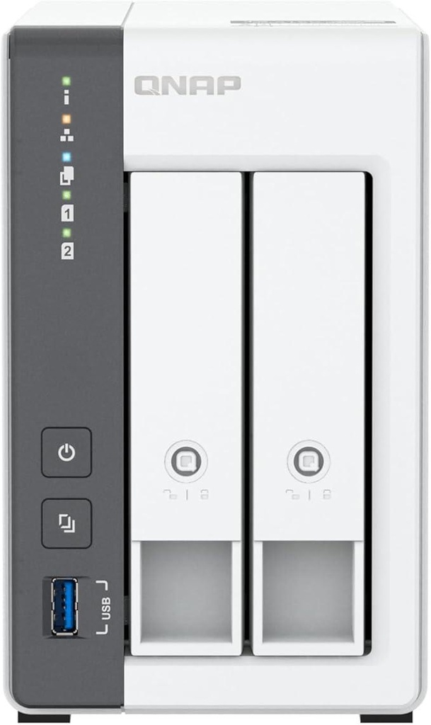 QNAP TS-216G, 2-Bay NAS, Quad-core CPU, 2.5GbE, 4GB RAM