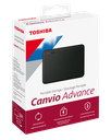 Toshiba 2TB Canvio Advance Portable External Hard Drive - USB 3.2 Gen 1, 2.5" Disc With Automatic Backup (HDTCA20EK3AA)