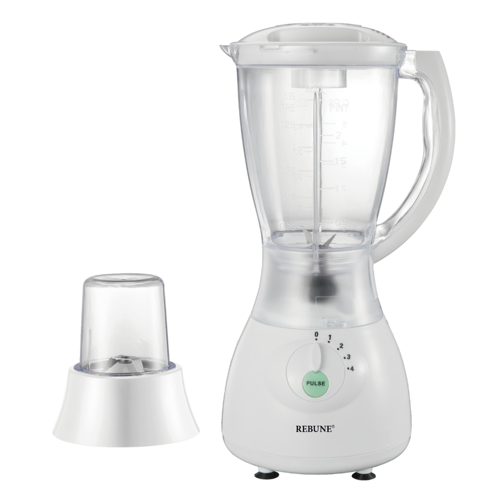 Rebune RE-2-142 2-In-1 Electric Blender with 1.8L Unbreakable Jar
