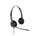 Plantronics Poly EncorePro HW520 Wired Headset, E and A Binaural Headphones with Noise Cancellation and Quick Disconnect (783P7AA)