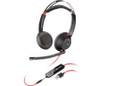 Plantronics Poly Blackwire 5220 Stereo USB-A Wired Headset Bulk Headphones (80R97A6)