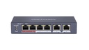 Hikvision DS-3E0106P-E/M 4-Ports 100 Mbps Unmanaged PoE Switch – Reliable network connectivity with power and data delivery for IP cameras and other PoE-enabled devices