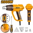 Ingco HG200078 Heat Gun - 2000W, Variable Temperature, Adjustable Airflow