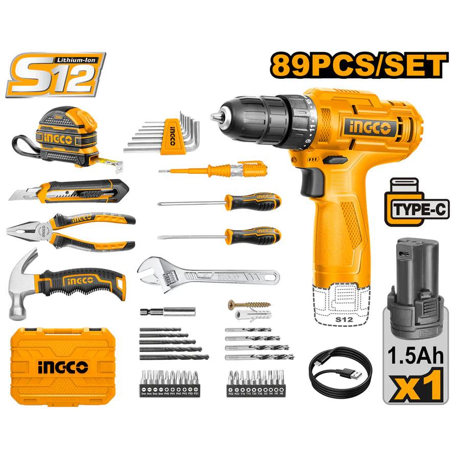 INGCO HKTHP10891 Lithium-Ion Cordless Drill Driver