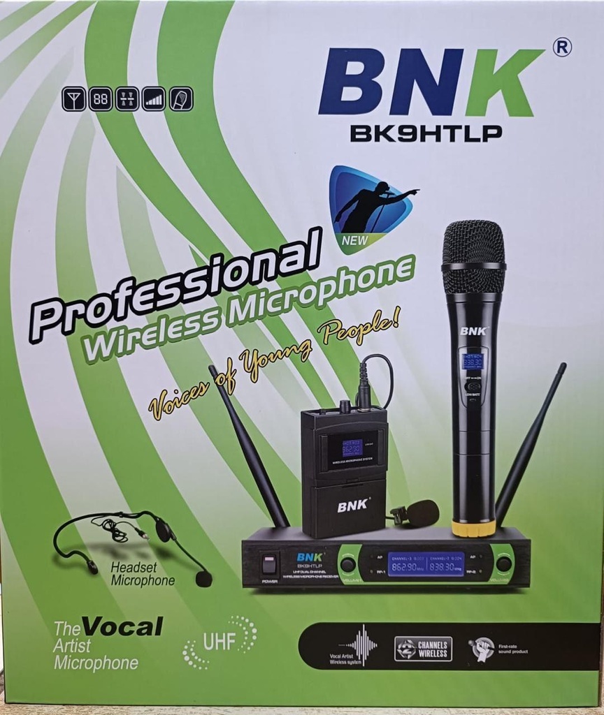 BNK BK9HTLP Lapel Wireless Microphone – Enables clear and hands-free audio capture, making it ideal for interviews, content creation, and professional recordings