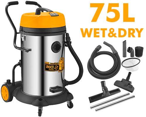 Ingco VC24751 Vacuum cleaner 75l 2400W Wet and Dry