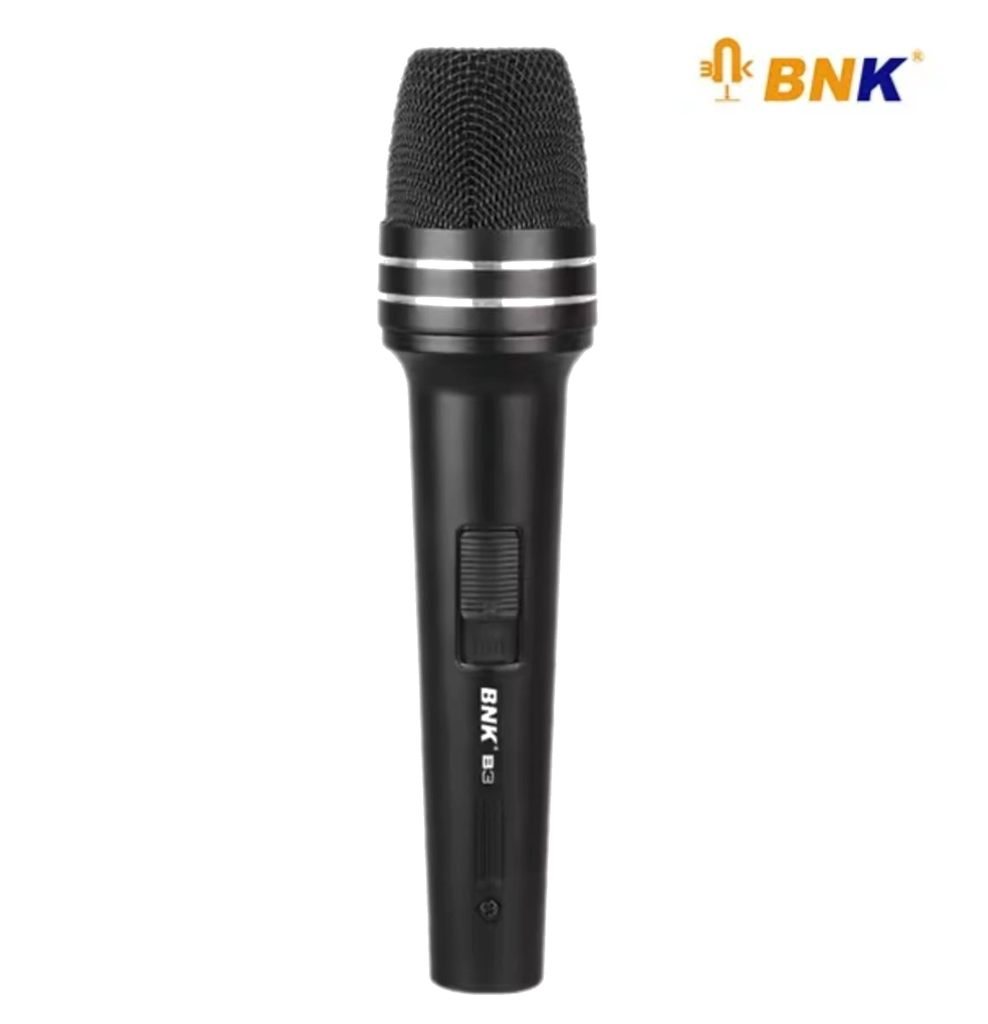 BNK B3S Professional Wire Microphone – Delivers clear and stable sound quality, making it ideal for speeches, performances, and professional audio use