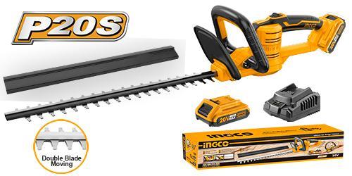 Ingco CHTLI20461 20V Lithium-Ion Hedge Trimmer