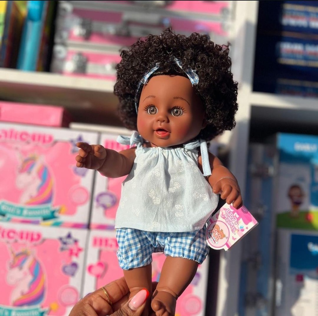 Silicone Body African Doll