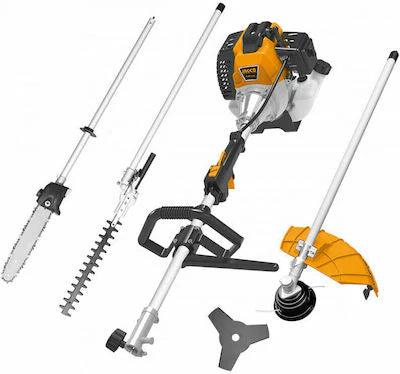 Ingco GMT55231 2-Stroke Gasoline Multi-Tools 52CC - Grass Cutter, Hedge Trimmer, Chainsaw IPT