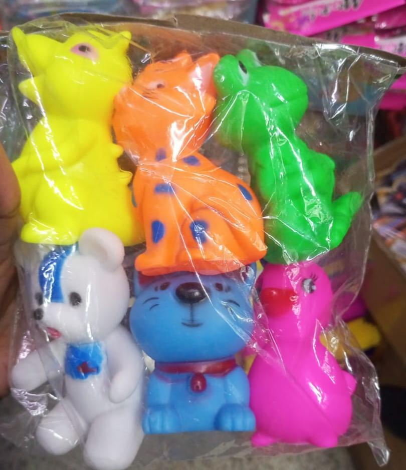 Baby Rubber Animal Toys 6pcs
