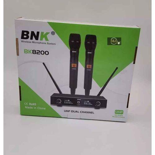 BNK BK8200 Dual Wireless Microphones- Provides clear and reliable audio performance for karaoke, presentations, events, and entertainment use