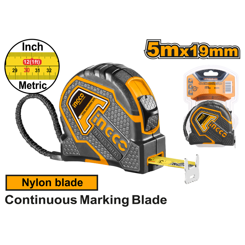 Ingco HSMT88052 Steel  Measuring  Tape 5M
