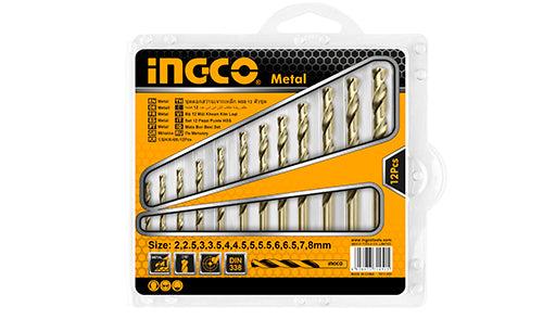 Ingco AKDB1125  12 Pcs HSS twist drill bits set