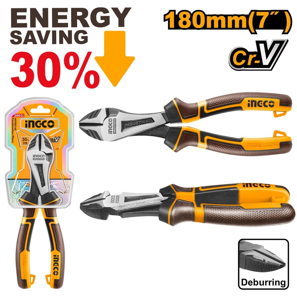 Ingco HHHDCP28180 High leverage heavy-duty diagonal cutting pliers