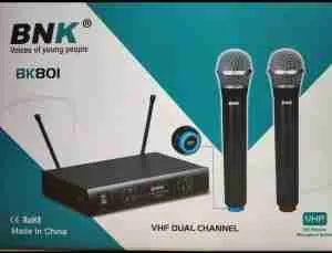 BNK BK801 Professional Wireless VHF Microphone- Provides clear and reliable audio performance for events, presentations, karaoke, and professional sound applications