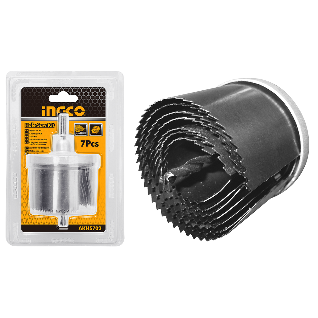 Ingco AKHS702 7pcs hole saw set
