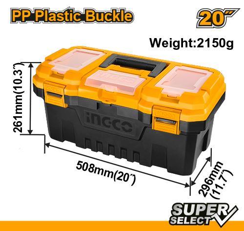 INGCO  PBX2001  20 Inches Plastic Tool Box