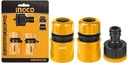 Ingco HHCS03122 Hose Pipe Quick Connector Set, 3pcs