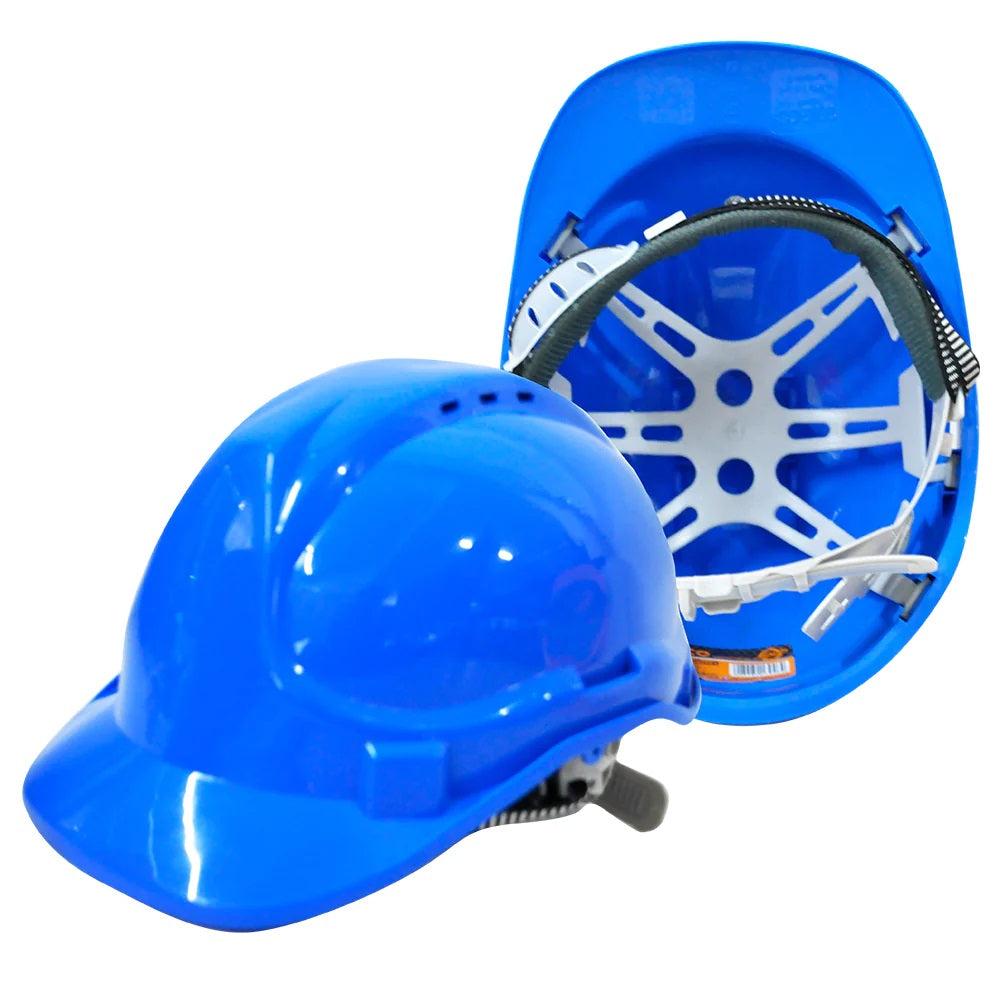 Ingco HSH207 Safety Helmet PE Shell with Vents and Chinstrip