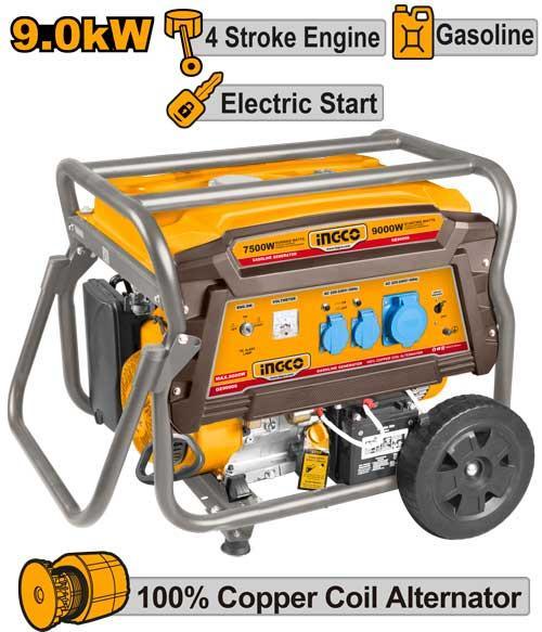 Ingco GE90006  Power Tools 9.0KW Gasoline Generator
