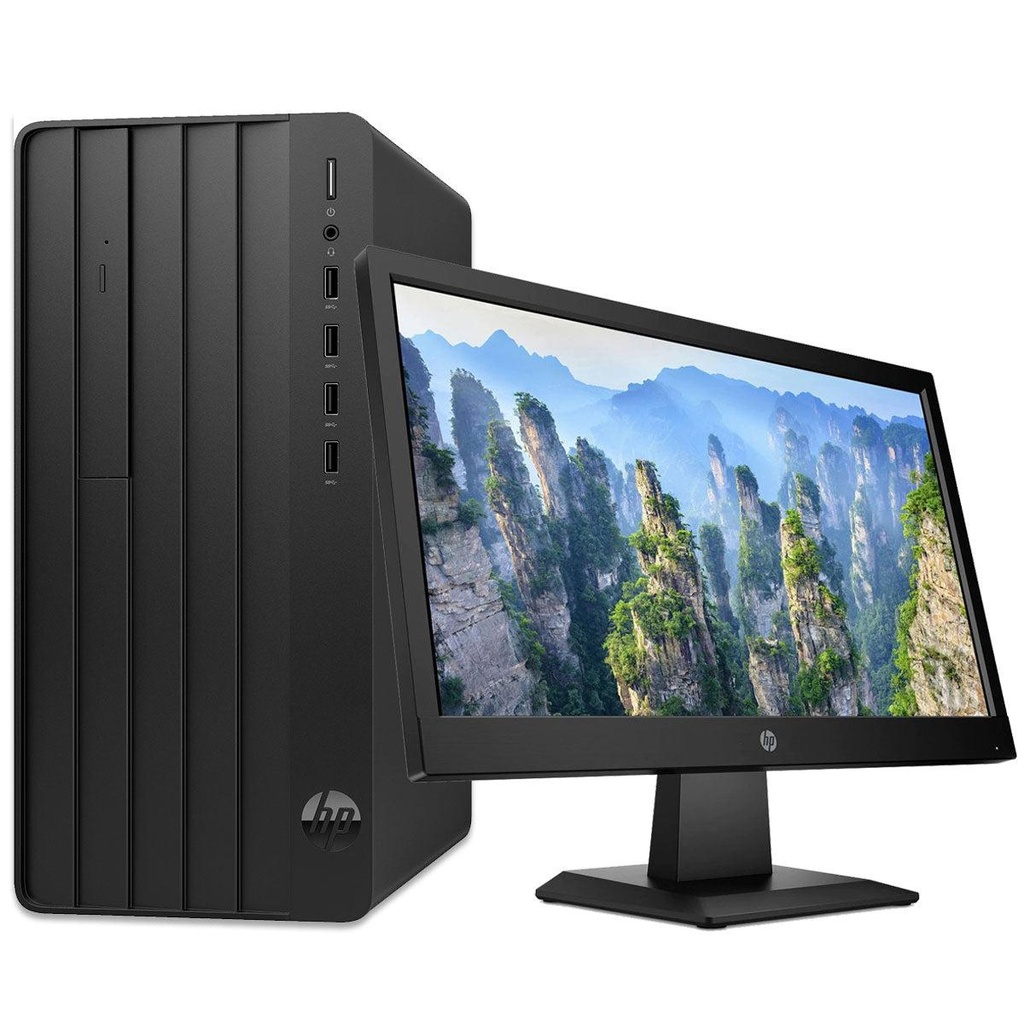 HP Pro Tower 290 G9 PC Desktop Computer - Intel Core i3-12100 12th Gen, 8GB RAM, 512GB SSD, HP P22V G5 21.45" Monitor, FreeDOS (5W7U8ES)