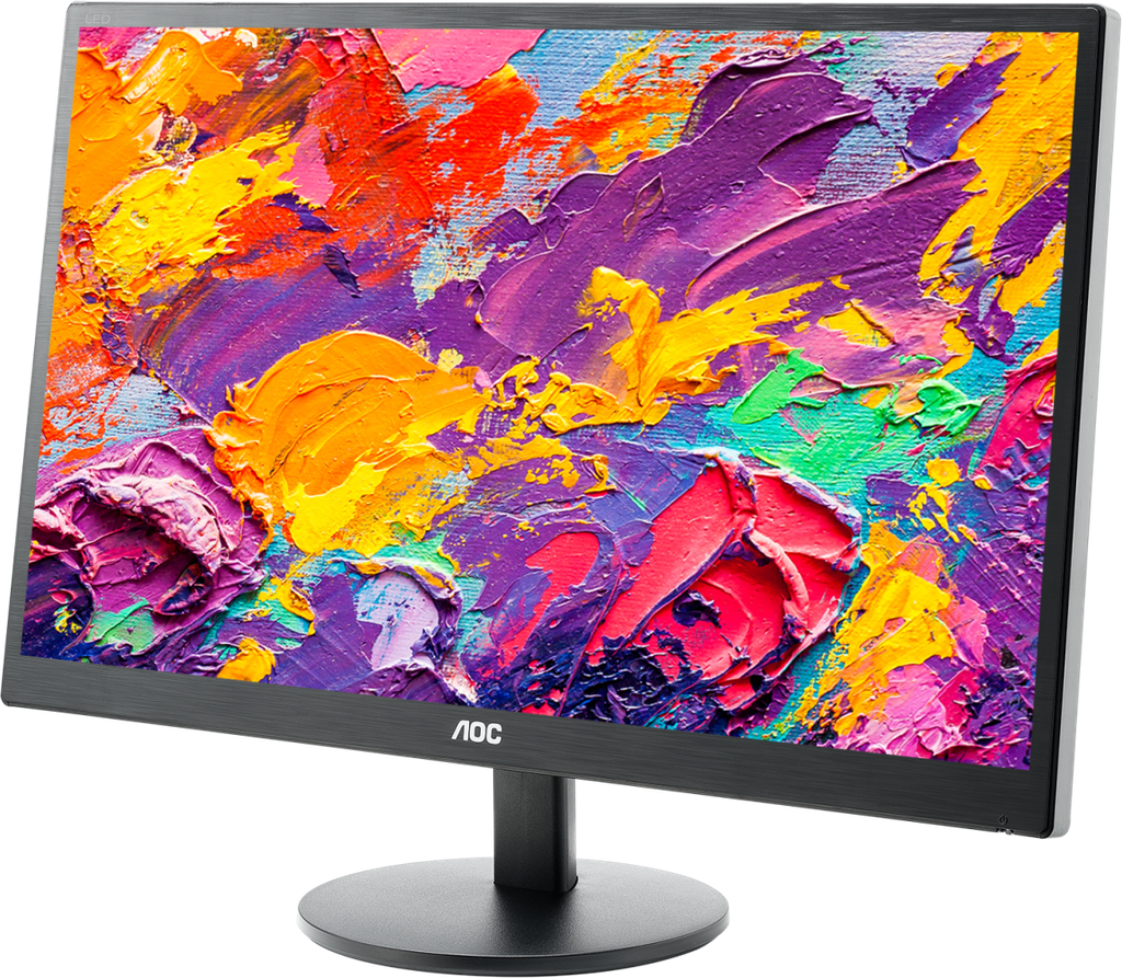 AOC E970SWN HD Monitor 18.5" Screen - 1366 x768 Resolution, 5ms, 20M:1 DCR, VGA, VESA