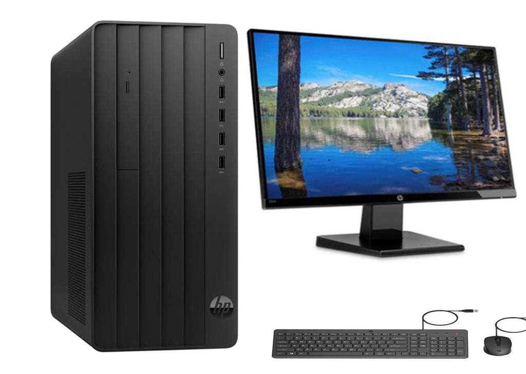 HP Pro Tower 290 G9 Desktop Computer PC Bundle - Intel® Core™ i5-12500 12th Gen, 8GB RAM DDR4-3200, 512GB SSD, FreeDOS (998J3ET)