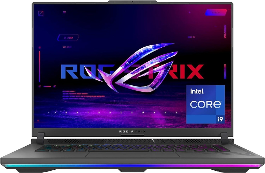 Asus ROG Strix G16 Gaming Laptop G614JV-N3404W - Intel Core i9-13980HX, 13th Gen, 32GB RAM DDR5, 1TB SSD, 8 GB RTX 4060 NVIDIA Graphics, 16" WUXGA Display, Windows 11 Home (90NR0C61-M00WJ0)