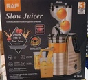 RAF R.2838 250W Pure Copper DC Motor 80mm Cold Press Slow Juicer - High-efficiency slow juicing system for maximum nutrient extraction and smooth juice yield