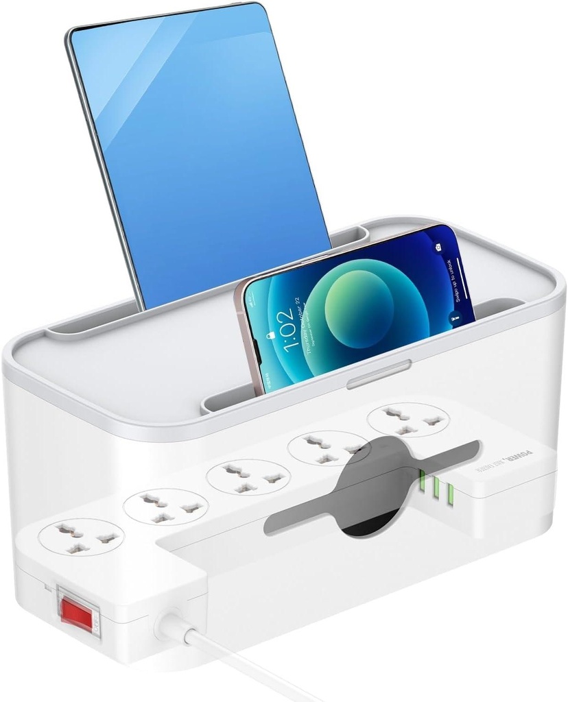 LDNIO SN5309 Power Strip Extension Socket with Organizer, 5x AC, 3x USB, 2500W