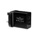 Brave BTC 320 2 Port   USB Wall Charger