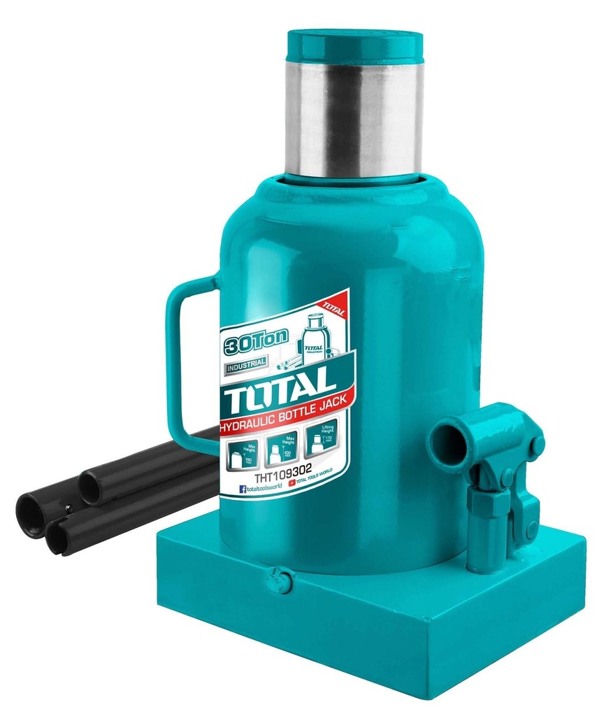 Total THT109302 Hydraulic Bottle Car & Trucks Jack 30 Tons