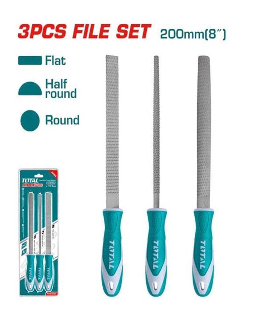 Total THT918326  3 Pcs wood file set