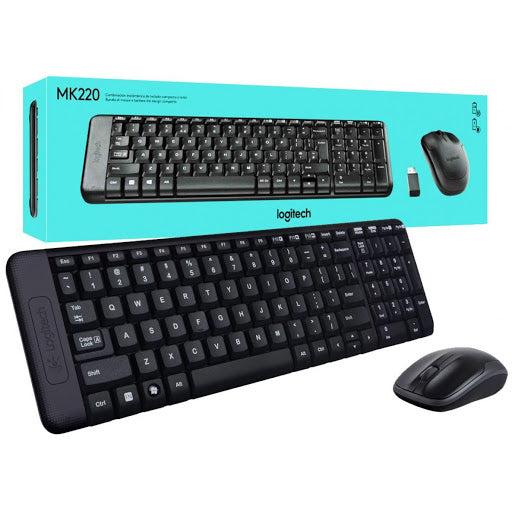 Logitech MK220 Wireless Keyboard & Mouse 920-003161- A compact and reliable wireless combo that ensures smooth typing and precise control for efficient everyday computer use