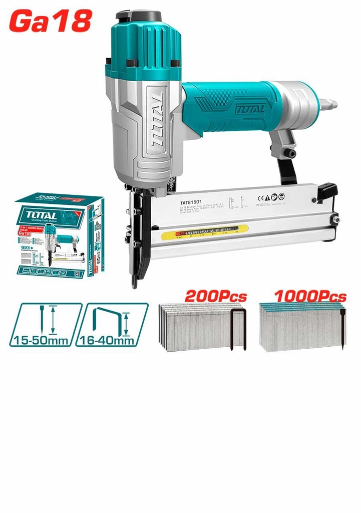 Total TAT81501 2 IN 1 combo Air brad Nailer